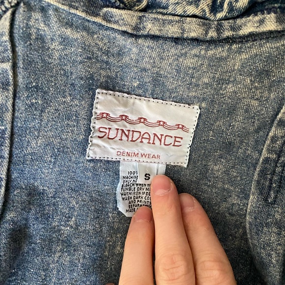 Vintage denim jacket with lace details - Picture 4 of 4